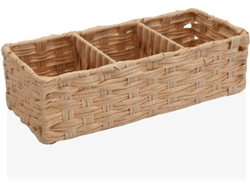 Cesta BIGBUY HOME (Marrón - Polietileno - 15,2 x 10,2 x 35,6 cm) )