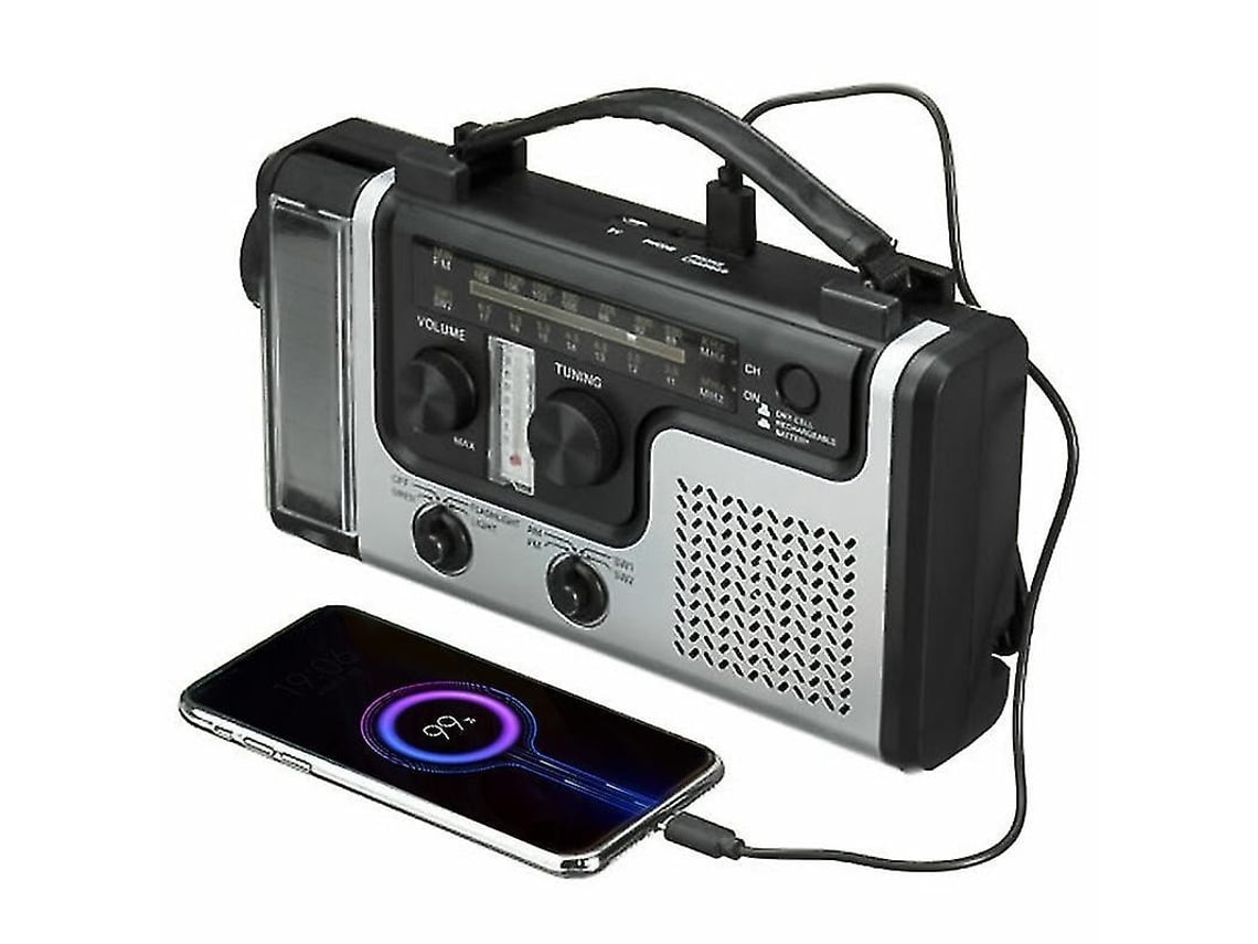 Reloj despertador digital LED con radio FM, termómetro y temporizador de STELASPLEN.