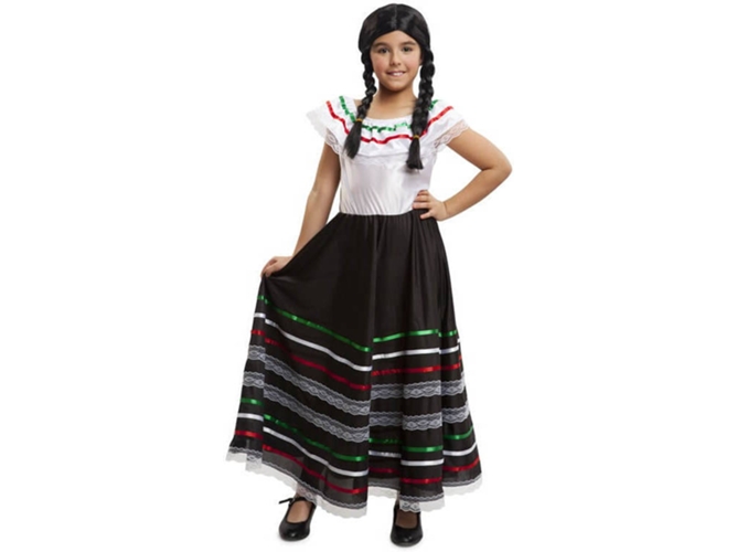 Disfraz de Niña DISFRAZZES Mexicana Infantil (Talla: 7 a 9 años)