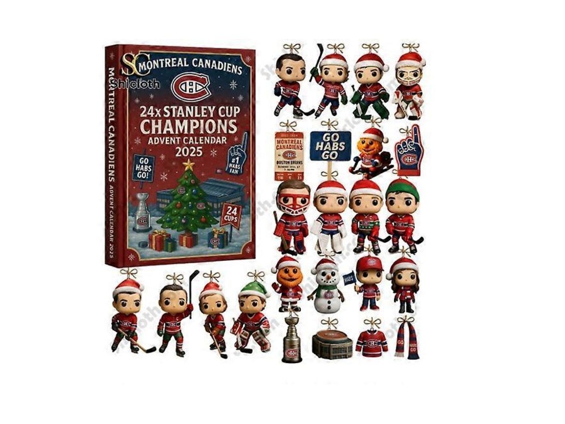 Caja Sorpresa Para Adorno De Árbol De Navidad, Colgante Acrílico De Los Montreal Canadiens, 26*18*3 Cm.