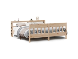 Maison Exclusive - Estructura De Cama Sin Colchón Madera Maciza De Pino 200x200 Cm