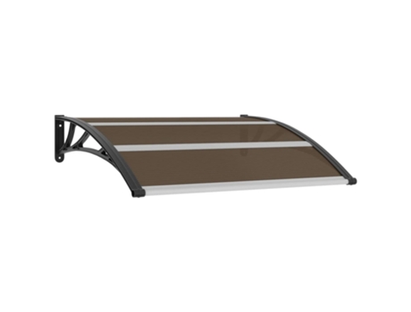 MAISON EXCLUSIVE Marquesina de puerta PC negro 120x100 cm