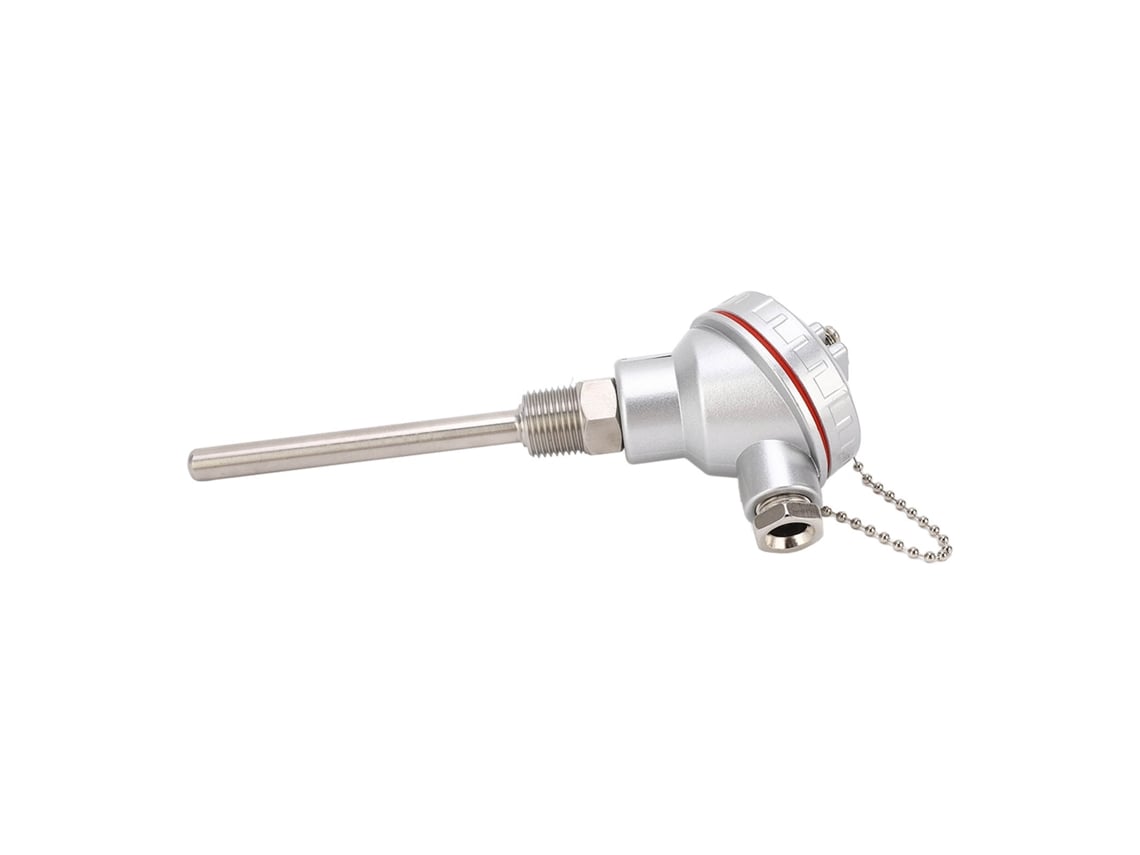 Sonda Sensor De Temperatura Pt100 Hilo 10x100mm Rosca Pt1/2in Cabeza Terminal Termopar 3w