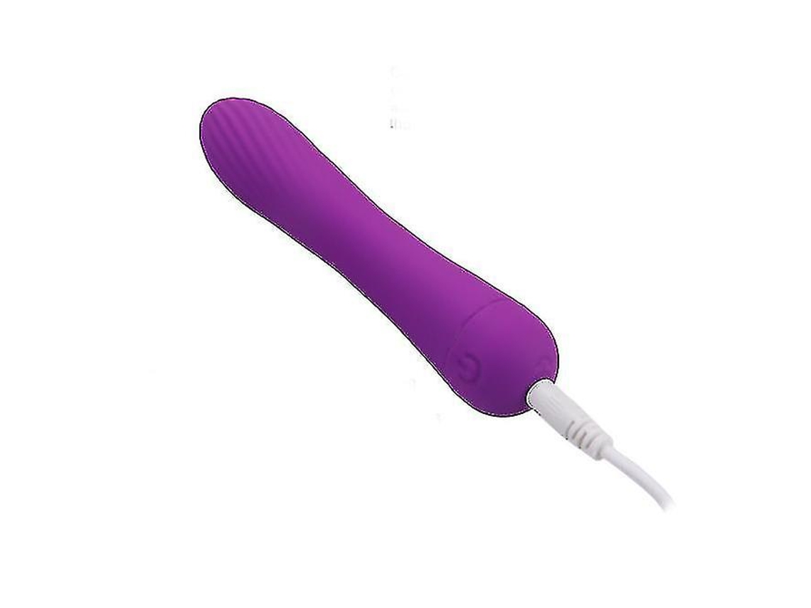 Cepillo masajeador de baño, con 10 modos de masaje, 100% impermeable, recargable por USB, morado
