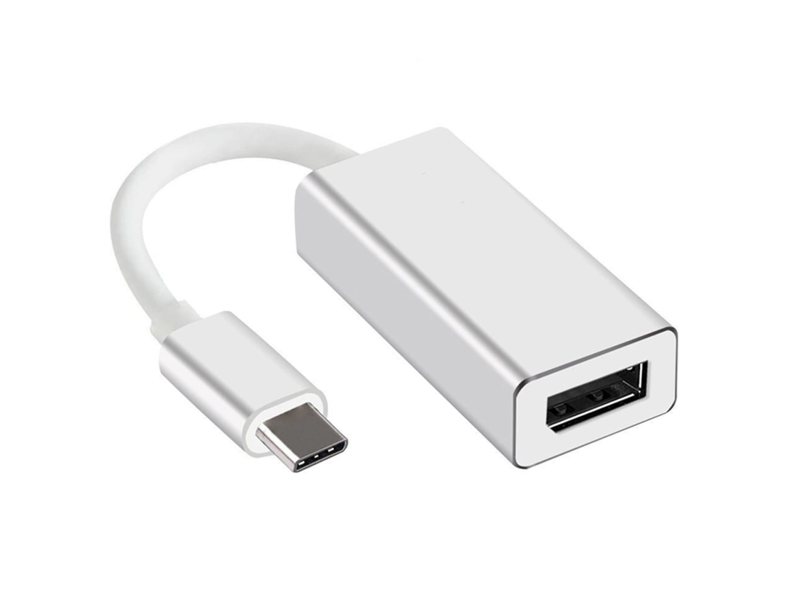 Adaptador Usb-c A Displayport Para Carga Rápida Y Visualización Full Hd En Portátiles, Televisores, Monitores Y Consolas De Videojuegos.