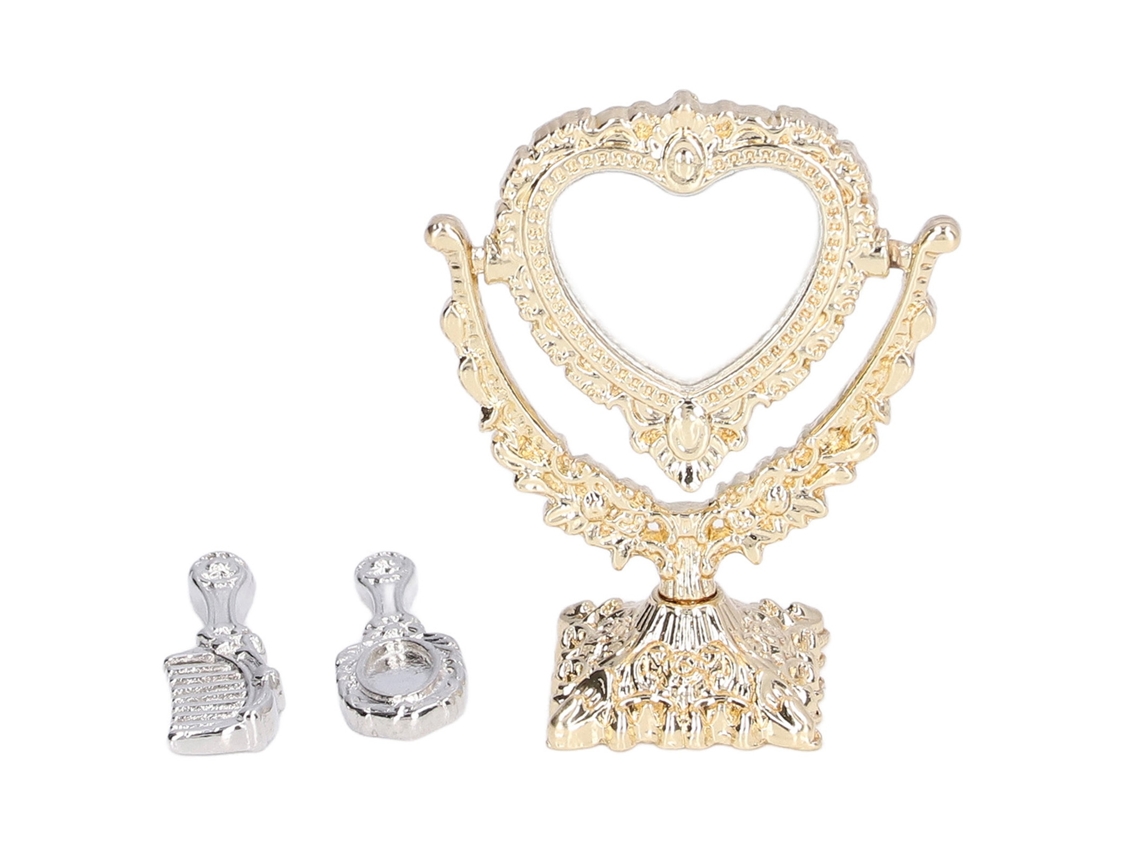 Jinwei-lámpara Miniatura Para Casa De Muñecas Con Espejo Decorativo Y Accesorios De Muebles
