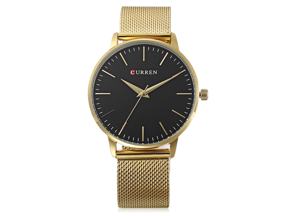 Reloj Analógico De Cuarzo Para Mujer, Resistente Al Agua, Con Correa De Pu En Oro Rosa Y Blanco.