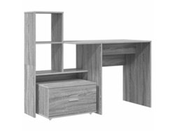 Escritorio Sonoma Gris | Escritorio secreter 131,5 x 50 x 106,5 cm Madera procesada