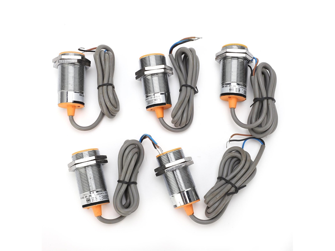 5 piezas de interruptor de límite con sensor de proximidad inductivo metálico NPN de 3 cables normalmente abierto LJ30A3-10-Z/BX