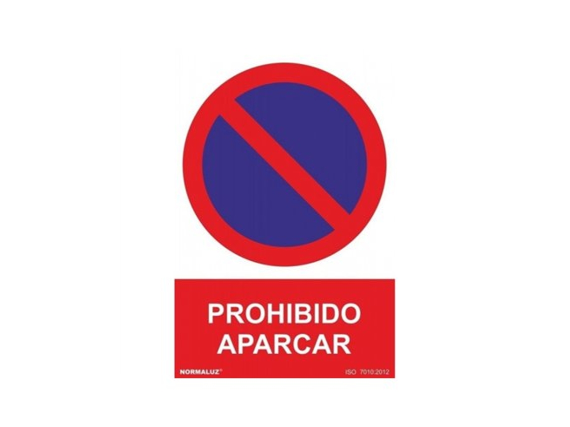 Placa De Prohibido Estacionar 297x210mm Rd40040 Normaluz