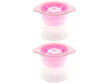 Paquete de 2 moldes de hielo esféricos, bola de hielo redonda apilable de fusión lenta para hacer cubitos de hielo redondos para whisky y bourbon