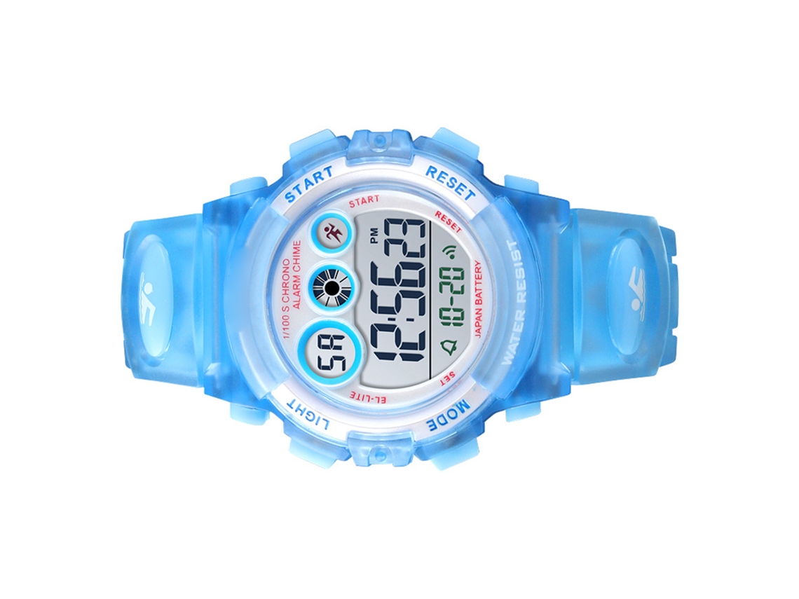 Reloj digital Skmei para niños, resistente al agua hasta 50 m, deportivo, con luz, alarma y cronómetro.