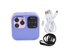 Telefone Flip 2g Para Idosos Botões Grandes Dual Sim Lanterna Led Câmera Hd Rádio Fm Roxo