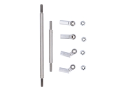 Kit De Varillaje De Servo De Dirección Rc De 104 Mm Para Coche Modelo Vp F10 A Escala 1/10 Con Junta Plateada De 7 Mm