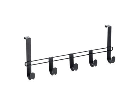 Perchero 5 Ganchos METALTEX Serie Lava Touch-Therm Negro
