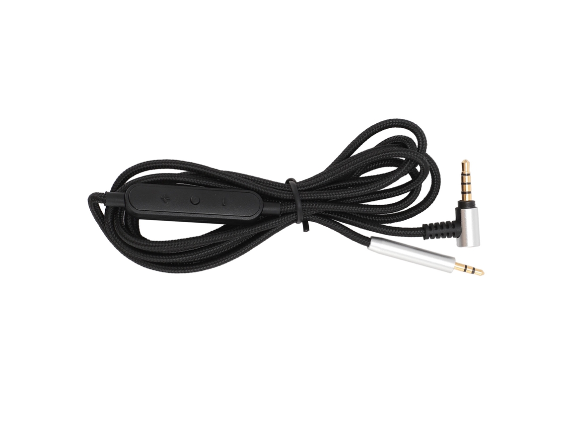 Cabo De Fone De Ouvido 2.5mm Para 3.5mm Com Microfone E Controle De Volume Para Qc25 Qc35 Qc45 Nc700 Y40 Y45 Y50 1.5m