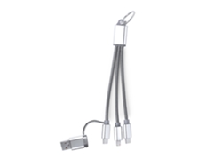 Cable Cargador Triple Conexión Micro Usb, Tipo C Y Lightning 5v Dc 2.4a
