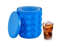 Moldes De Hielo De Silicona Con Tapa, Sin Bpa, Portátil 2 En 1 Para Whiskey Y Bebidas Frías