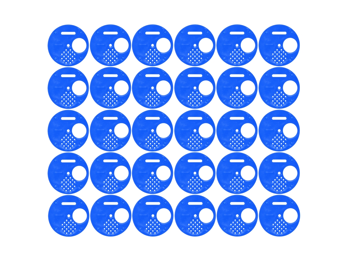 30 discos azules para la entrada de colmenas (sin marcar)