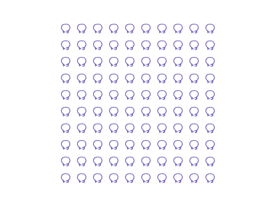 100 Anillas De Identificación Para Patas De Paloma De 8 Mm, De Plástico Morado, Reutilizables.