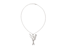 Colgante De Tijera Y Peine Para Joyería De Plata, Colgante Exquisito Para Peluqueros Y Estilistas De Cabello