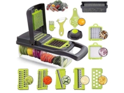 Cortador de verduras, mandolina para ensaladas de frutas y otros alimentos - 15 en 1