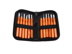 Conjunto De 12 Lâminas De Carving Em Imitação De Mogno Para Carpintaria Ferramentas Manuais