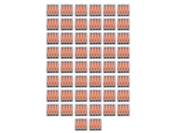 50 Peças Conector De Cabo Push Wire Mini Rápido Compacto Terminal Pct-214 Blocos De Conexão Paralelo