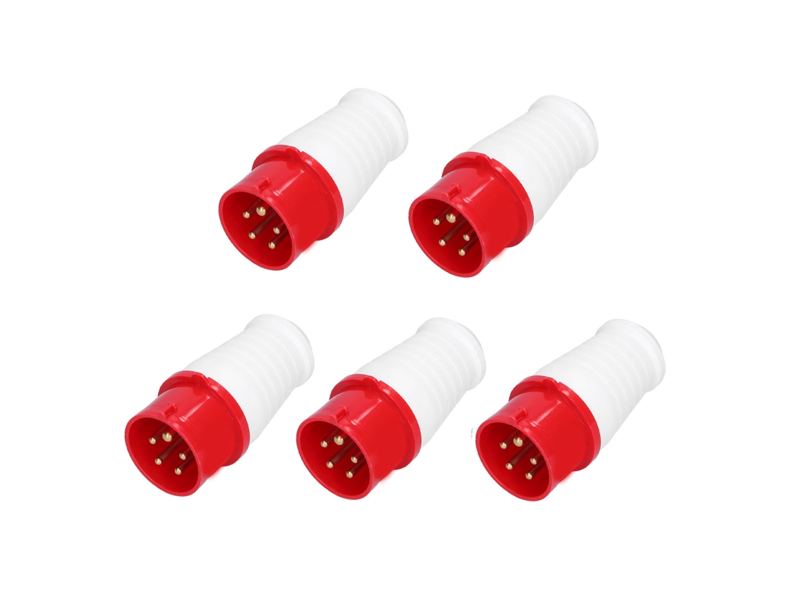 5pcs Conector Industrial Zng-015 Plug 5 Pines 16a 380v-415v Para Industria Agricultura Química