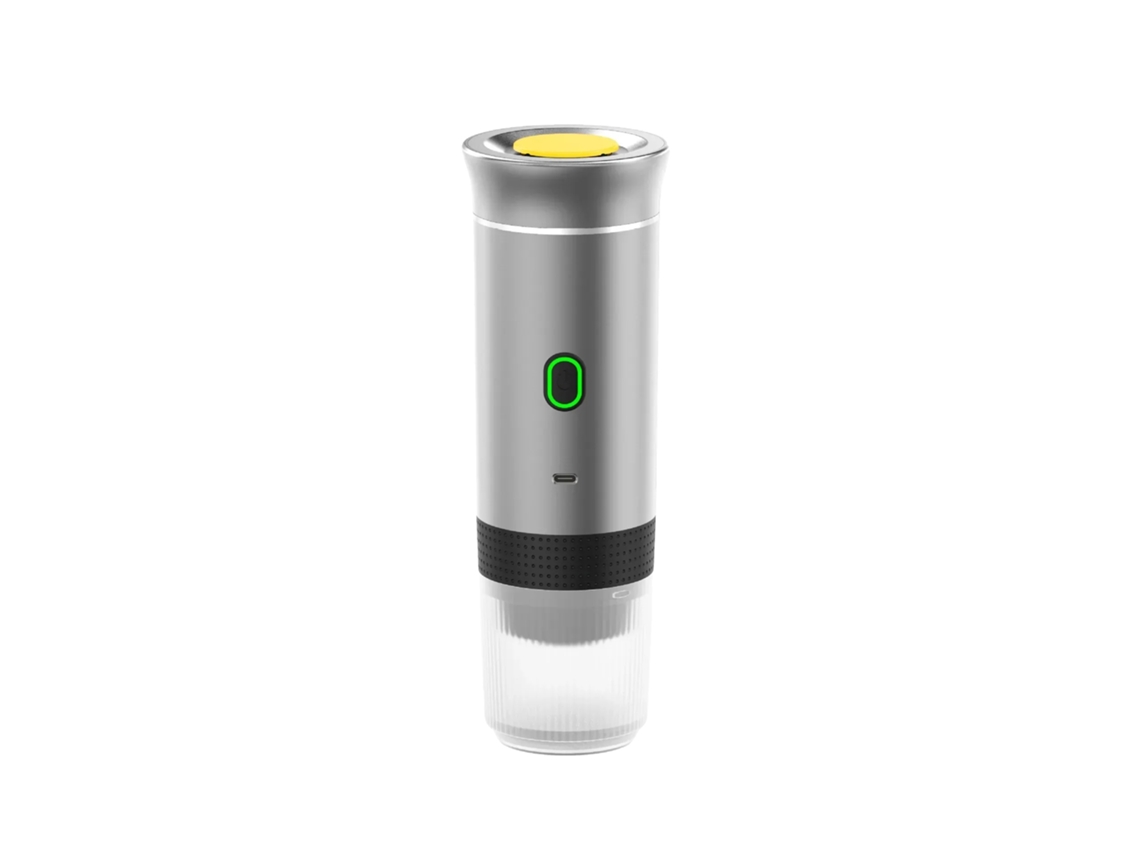 Cafetera expreso, diseño portátil 3 en 1, capacidad de carga USB, color plata OEM