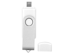 Pendrive Usb 2.0 Otg 2 En 1 Memoria Stick Micro Usb Almacenamiento Datos Blanco 128gb Cw100401
