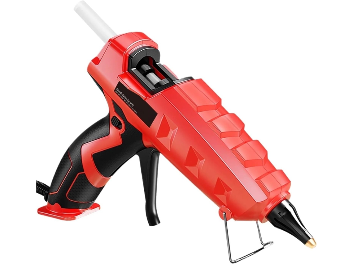 Pistolet À Colle Termofusible 100w, Kit De Robuste Pleine Grandeur Avec 20 Bâtons(150x11mm)