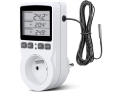 Controlador De Temperatura Digital Lcd Con Enchufe, 230v Para Invernadero Granja Y Hogar