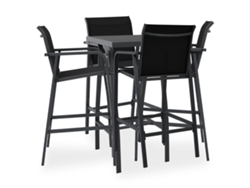 Conjunto 5 Conjunto de bar para jardín VIDAXL negro