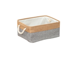Organizador de caja de almacenamiento de tela lavable, cajas de almacenamiento plegables duraderas con asas de cuerda, cajas plegables multiusos para