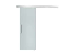 Puerta Corredera Vidrio Esmerilado 90x205 Cm Con Tirador