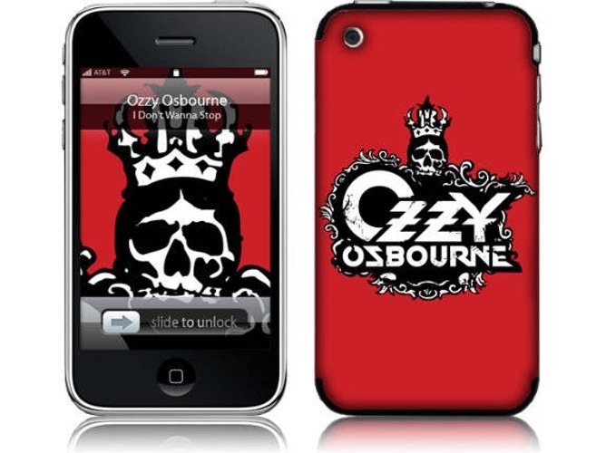 Funda iPhone 2G, 3G, 3GS MUSICSKINS MS-OZZY10001 Rojo