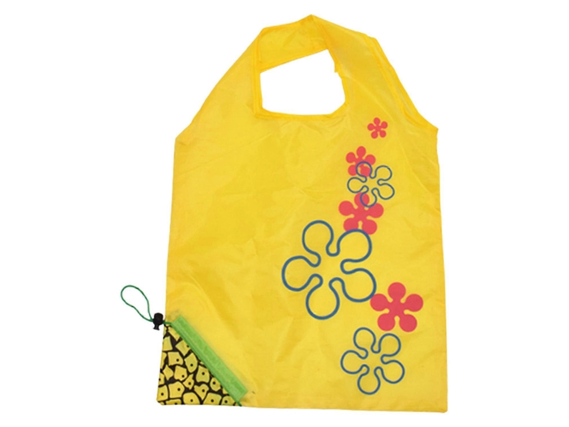 Bolsa de la compra reutilizable con forma de fruta, portátil, plegable con cordón, fabricada en tejido resistente y con gran capacidad. GOKOCO