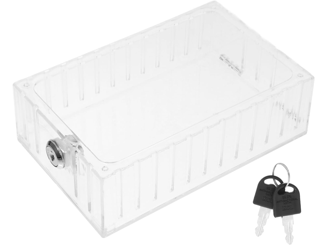 Cubierta transparente para termostato con cerradura, caja de seguridad para termostato de pared, protector Gokoco