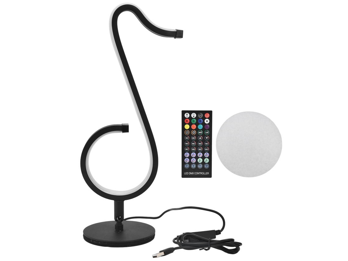 Lámpara LED Note 2026 con control remoto, aplicación, Bluetooth y música, luz ambiental USB para dormitorio y hogar.
