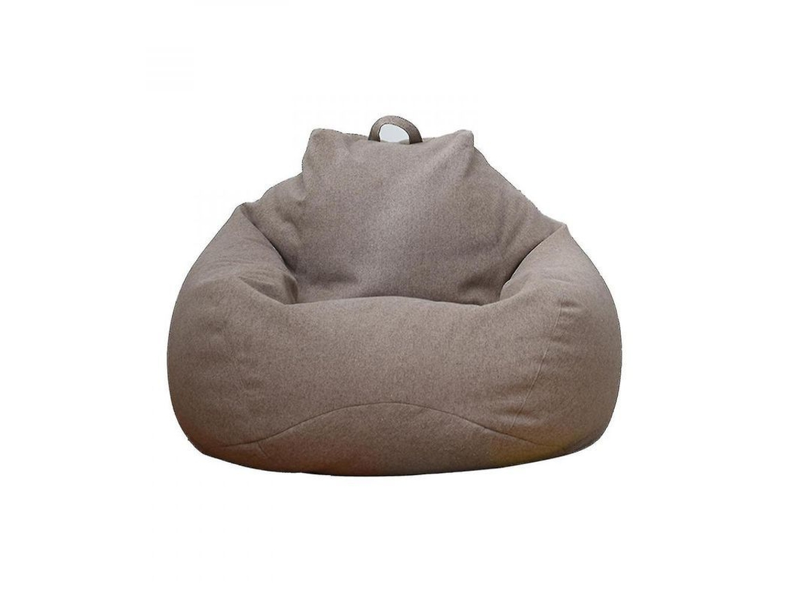 2026-saco De Lona Extra Grande Para Adultos Y Niños, Funda De Sofá Cojín Lazy Lounger Interior, Fácil De Limpiar, Multicolor 90 * 110 Cm Marrón