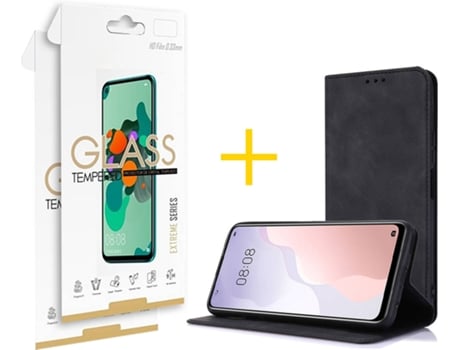 Carcasa + 2 Protectores de Pantalla para iPhone 11 Pro Max SKYHE Negro