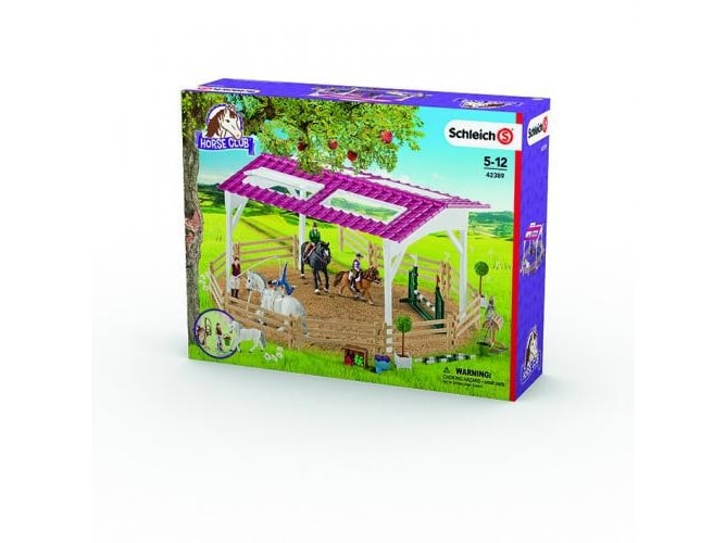 Conjunto de Figuras SCHLEICH Centro Hípico con Caballos y Jinetes