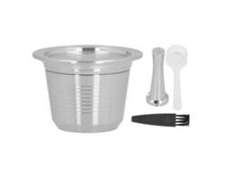 Cápsula De Café Reutilizable Y Recargable Con Filtro De Acero Inoxidable Para Cafetera Nestlé.
