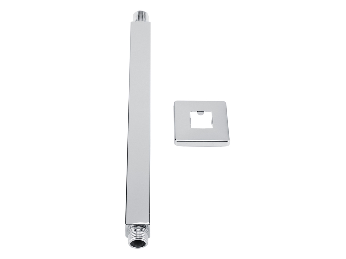 Brazo de ducha de acero inoxidable cuadrado de 30 cm para montaje en pared. Color como se muestra en la imagen.