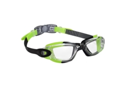 Gafas de natación infantiles 2026, verdes y negras, impermeables, de alta definición, con protectores para las orejas y pinza nasal + estuche.