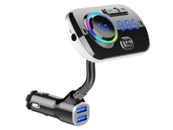Transmisor Fm Bluetooth para coche YIZHOOD Adaptador inalámbrico de radio para coche Bluetooth 5