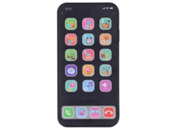 Ats-teléfono Juguete Para Bebés Multifuncional Educativo Con Música Y Luces Celular De Juego Para Bebés Niños Toddlers Negro