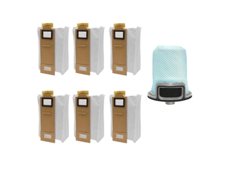 Sacos de vácuo e filtro frontal de doca com esvaziamento automático para roborock s7 t7s