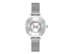 Reloj De Cuarzo De Malla Milanesa Informal Para Mujer, Reloj Delgado